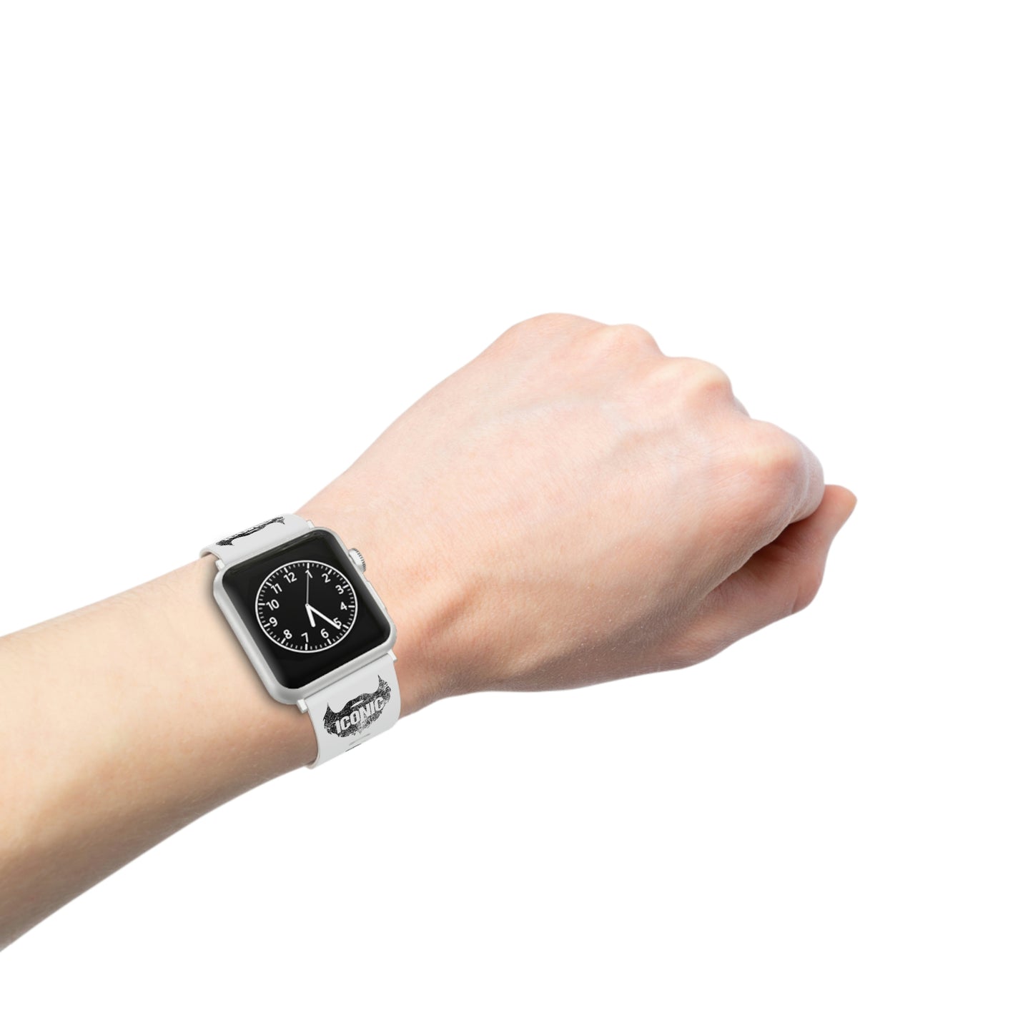 Iconic Beard (White) | Apple Watch Band