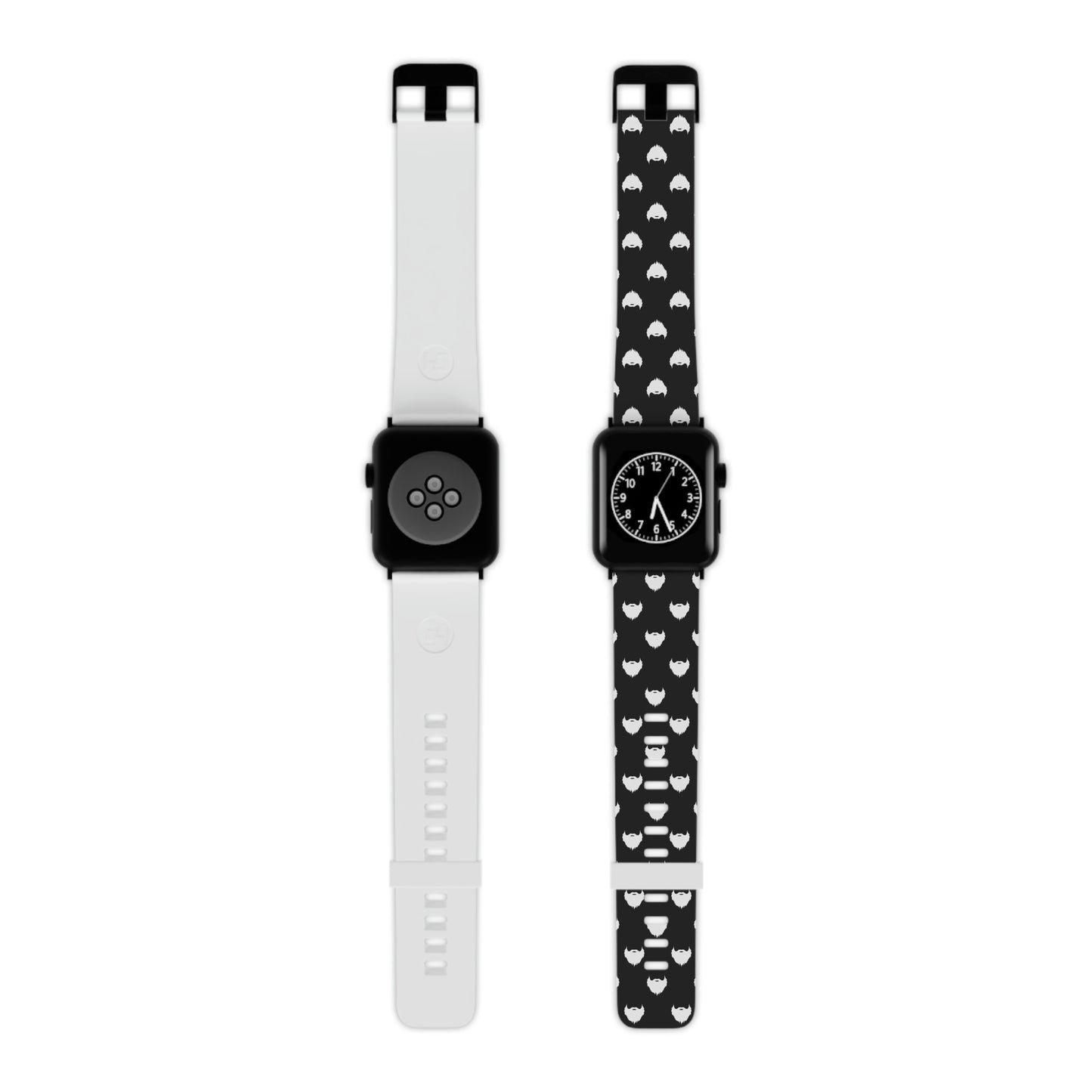 Beard Pattern (Black) | Apple Watch Band