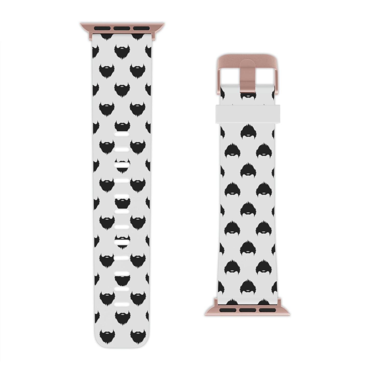 Beard Pattern (White) | Apple Watch Band