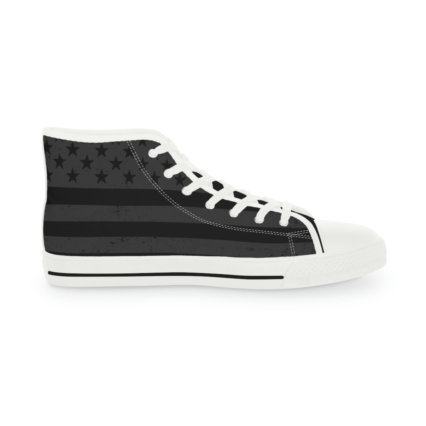 Distressed 'Merican Flag - Black | High Top