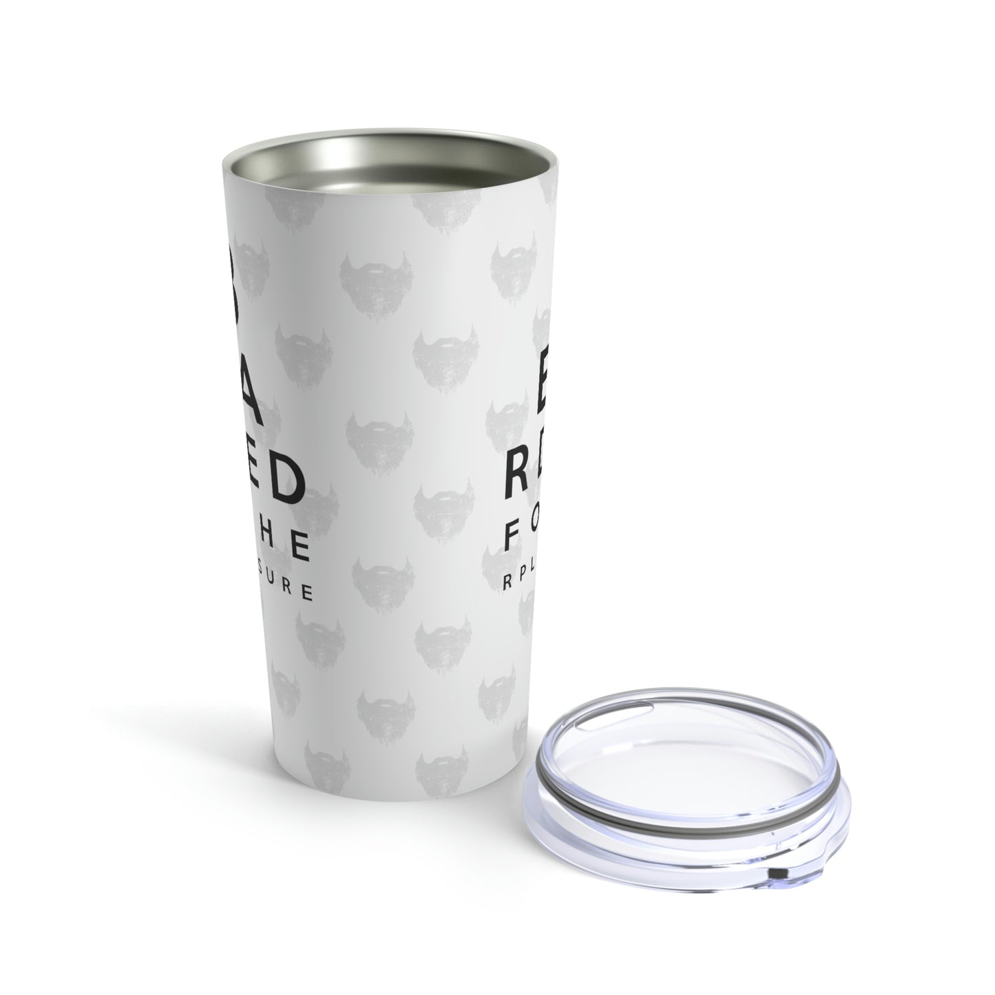 Beard Eye Chart (White) | Stainless Steel Tumbler 20oz