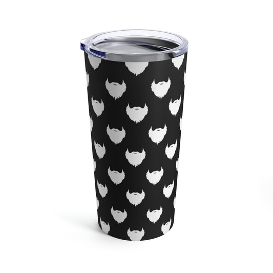 Beard pattern (Black) | Stainless Steel Tumbler 20oz