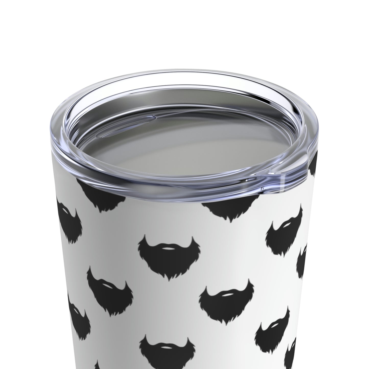 Beard pattern (White) | Stainless Steel Tumbler 20oz