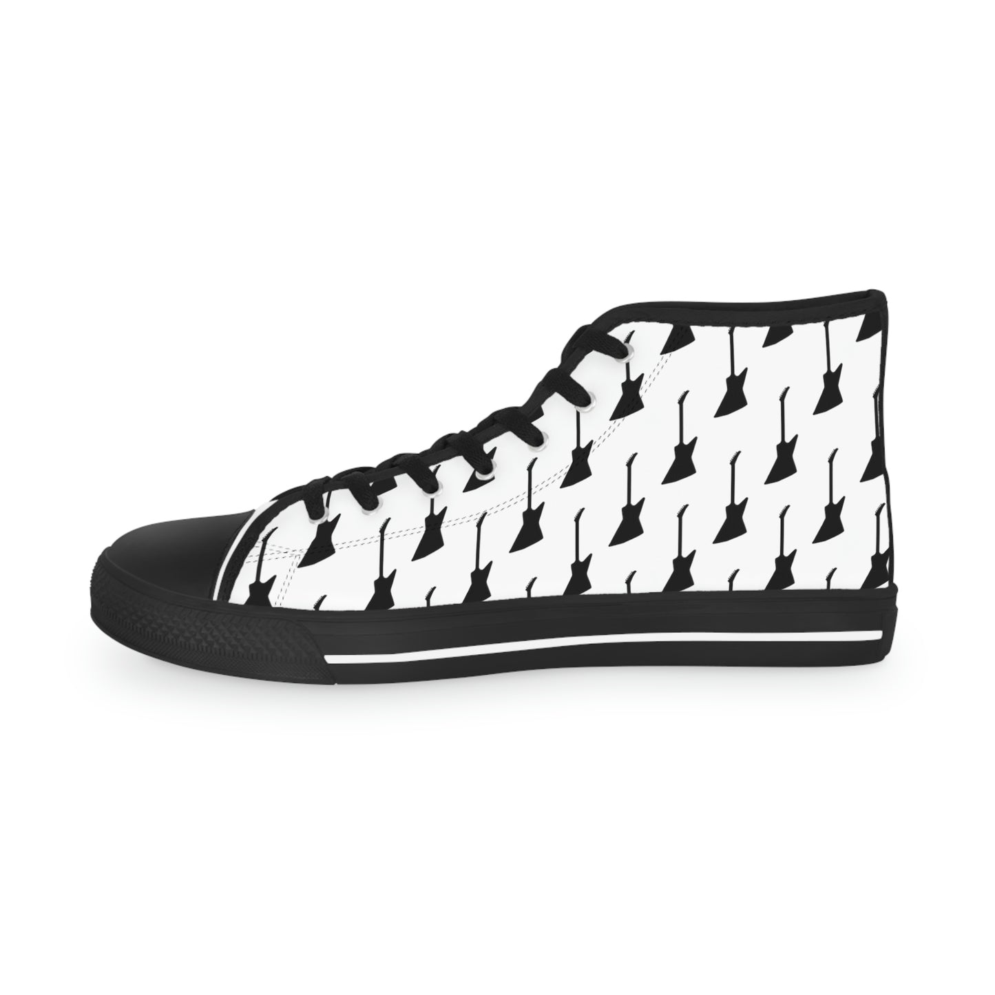 Guitar Pattern: Explorer-Style - White | High Top