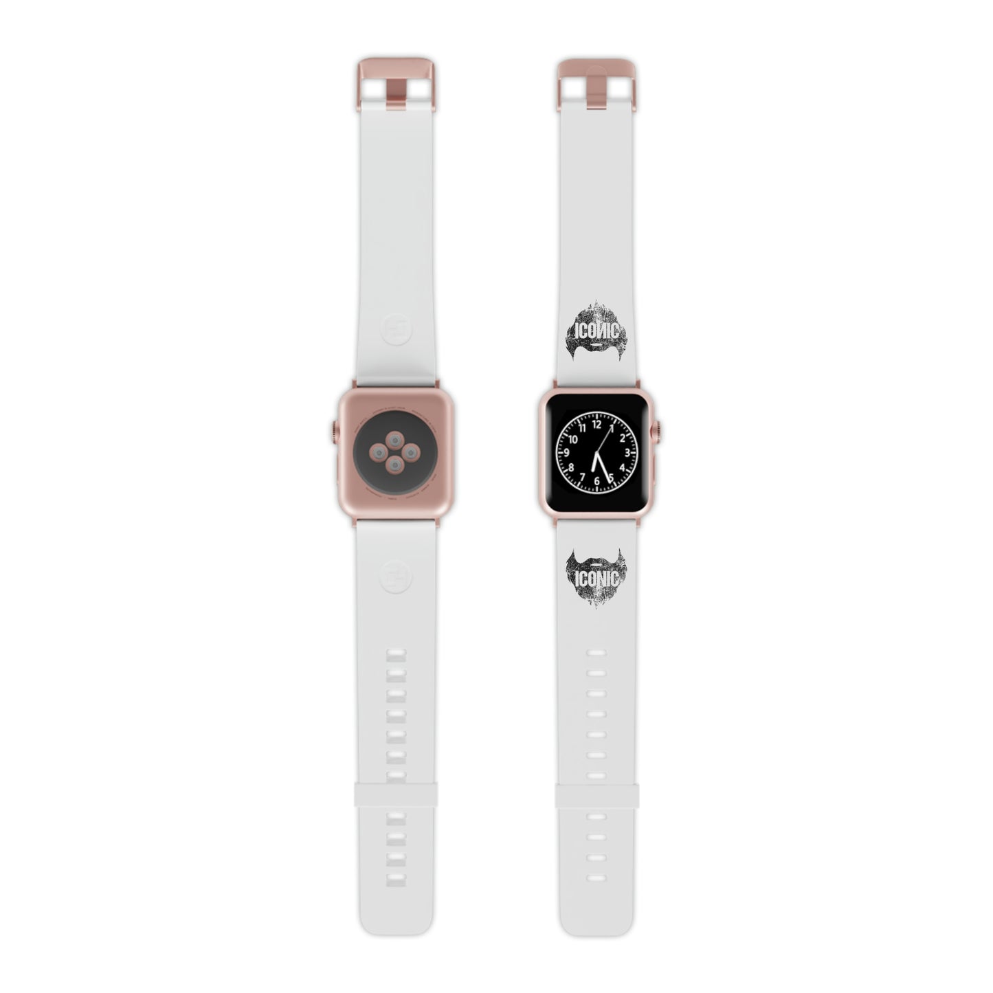 Iconic Beard (White) | Apple Watch Band