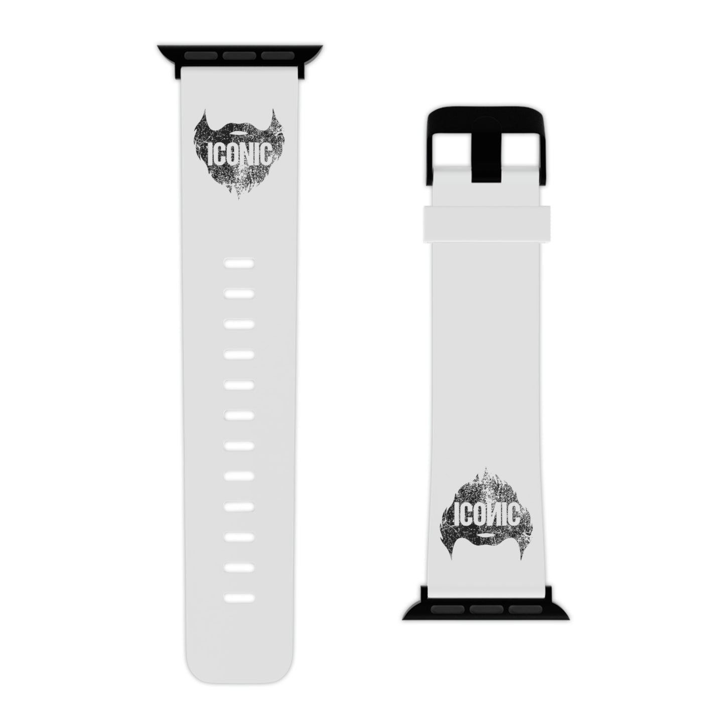 Iconic Beard (White) | Apple Watch Band