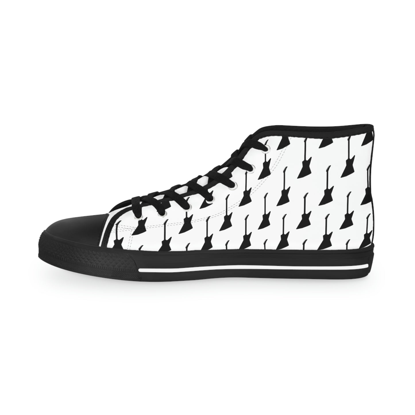 Guitar Pattern: Explorer-Style - White | High Top