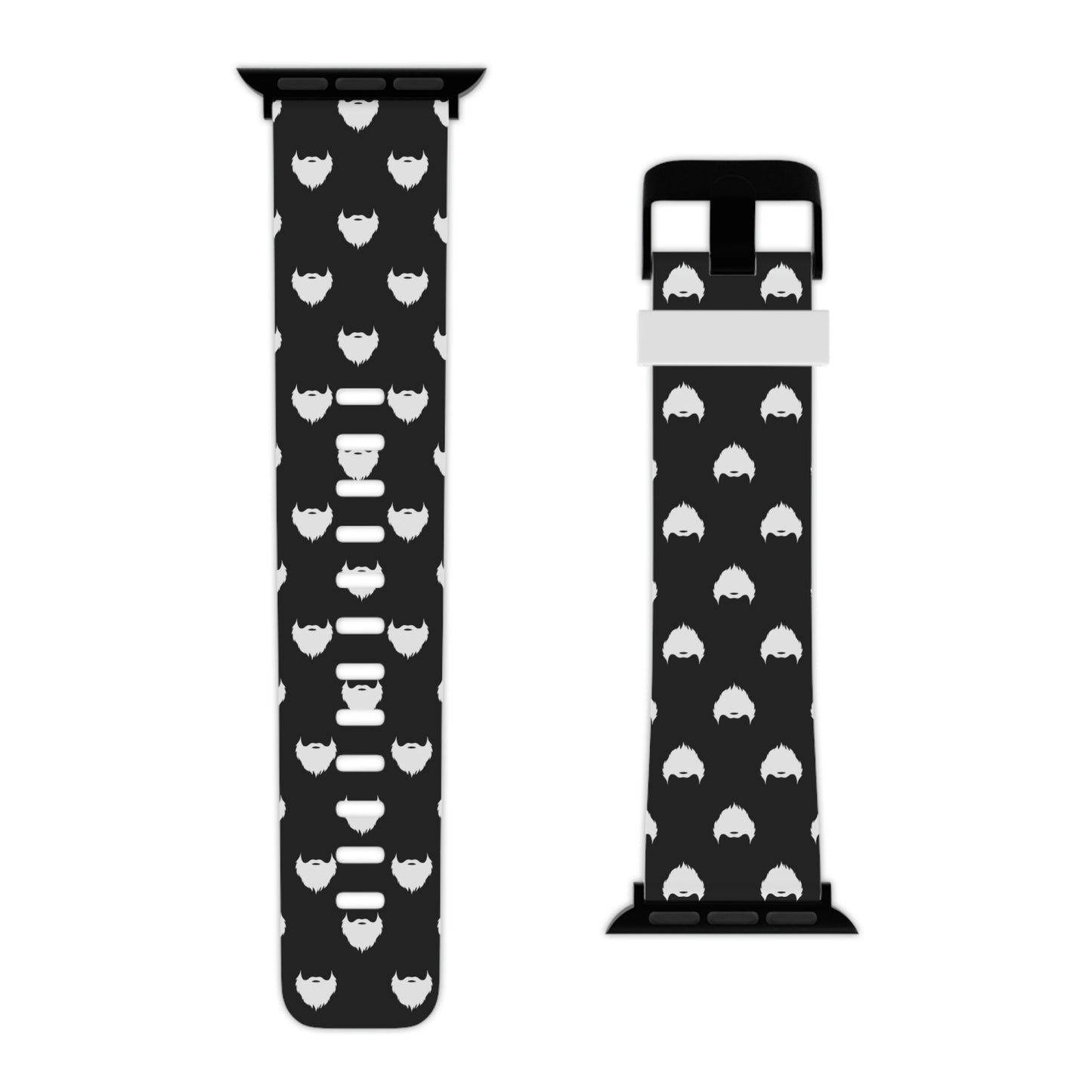 Beard Pattern (Black) | Apple Watch Band